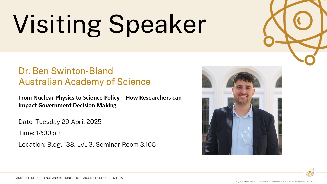 Visiting Speaker - Ben Swinton-Bland