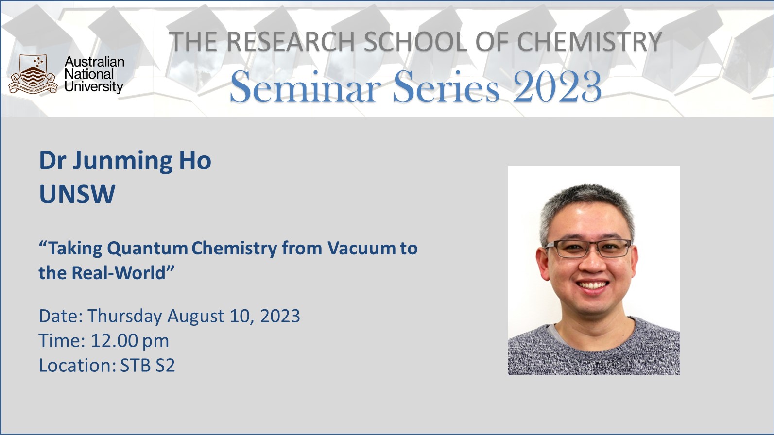 RSC School Seminar - Junming Ho 10.08.2023