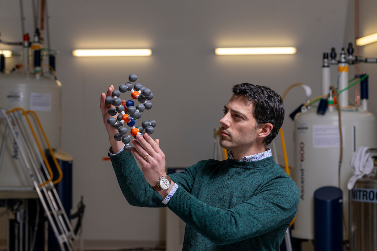 Professor Nicholas Chilton. Image: Jamie Kidston/ANU Man with a molecule