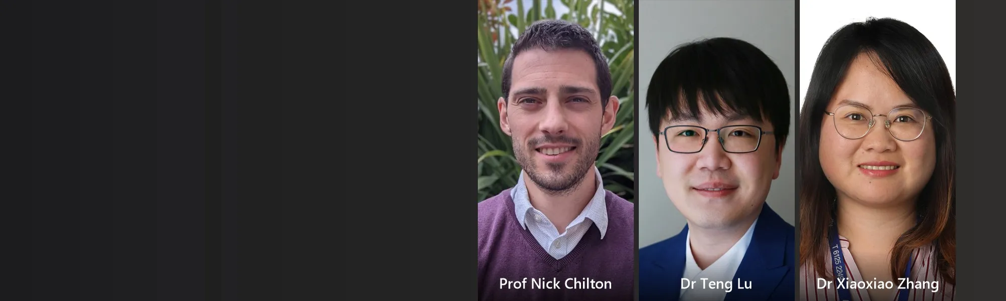 Professor Nick Chilton, Dr Teng Lu and Dr Xiaoxiao Zhang