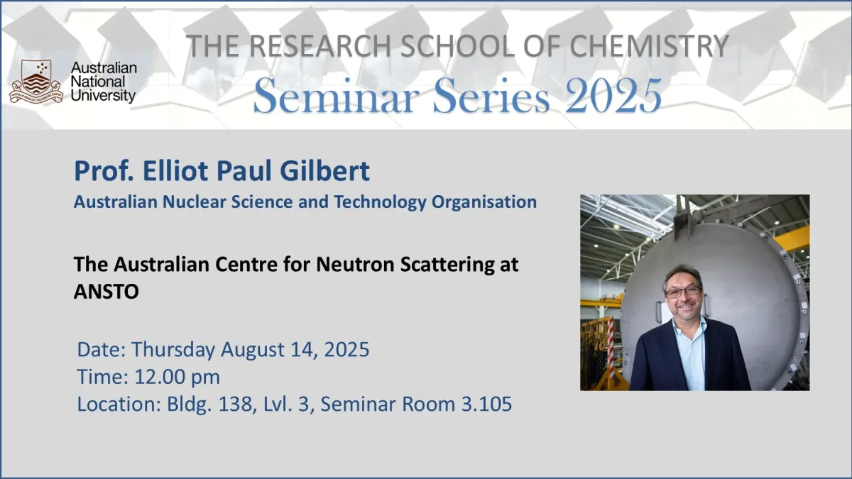 RSC School Seminar - Prof. Elliot Paul Gilbert