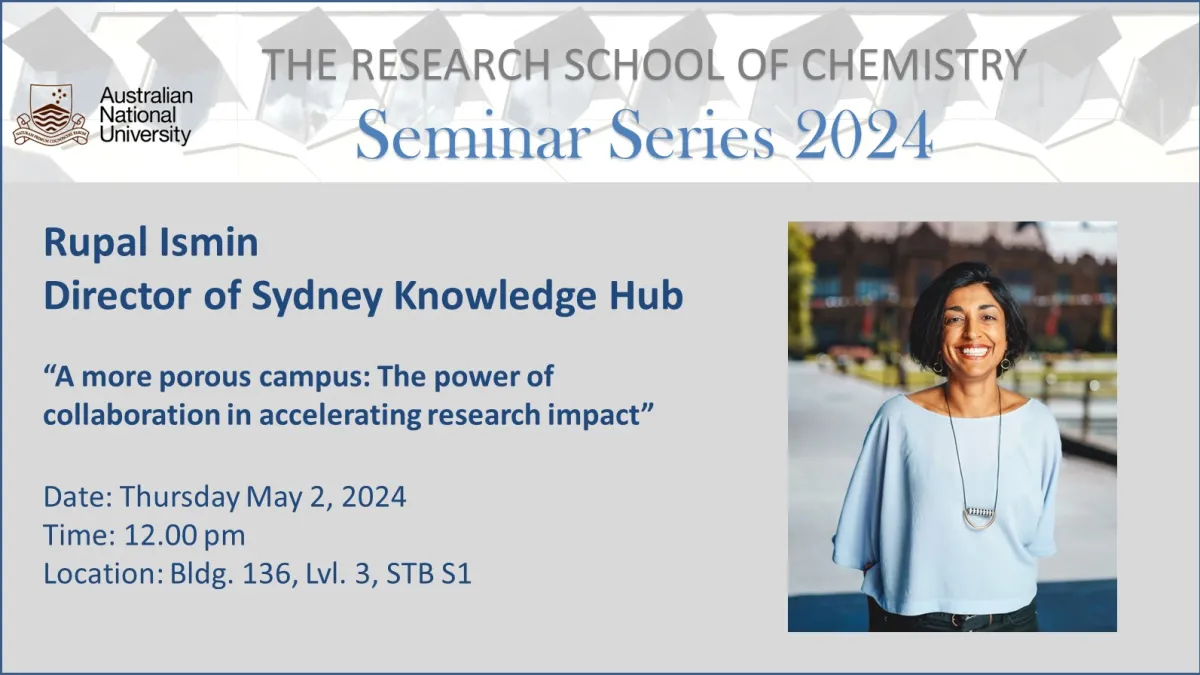 RSC School Seminar - Rupal Ismin - 02.05.2024