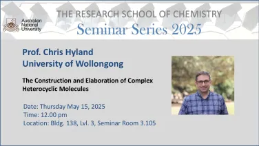 RSC School Seminar - Prof. Chris Hyland